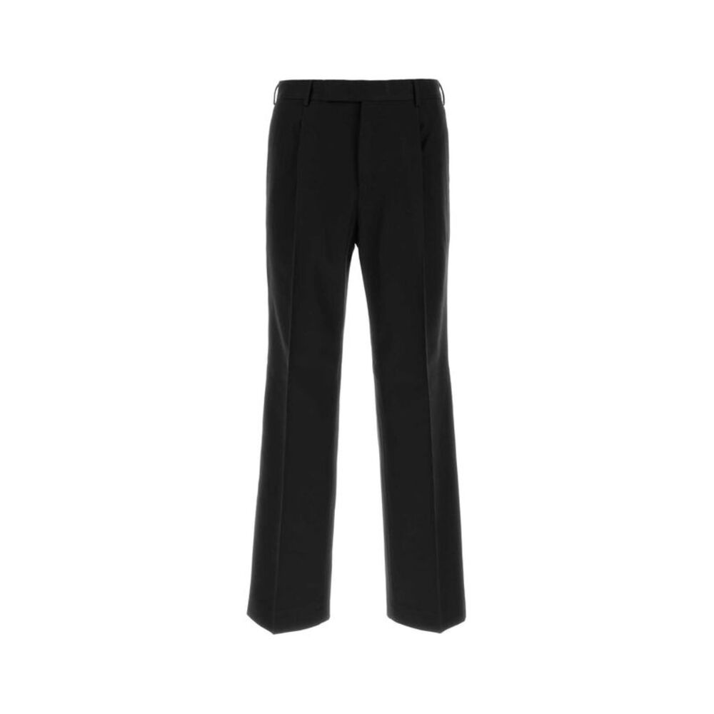Pt Torino Men Black Cotton Blend Pant